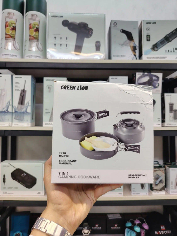 ظروف کمپینگ گرین لاین GREEN LION 7IN1 CAMPING COOK