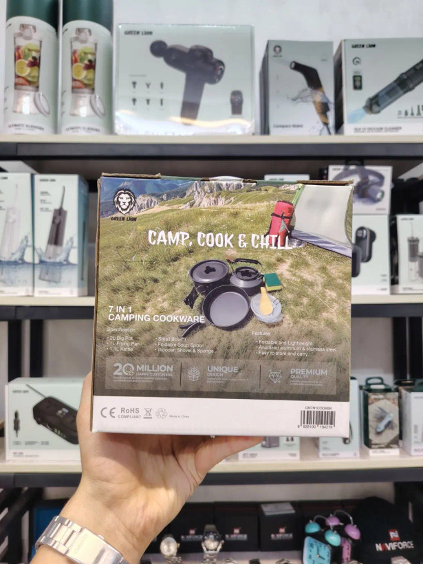 ظروف کمپینگ گرین لاین GREEN LION 7IN1 CAMPING COOK