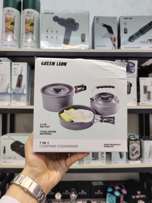 ظروف کمپینگ گرین لاین GREEN LION 7IN1 CAMPING COOK