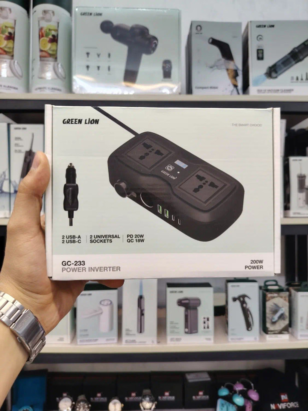 گجت اینورتر خودرو گرین لاین Green Lion GC-233