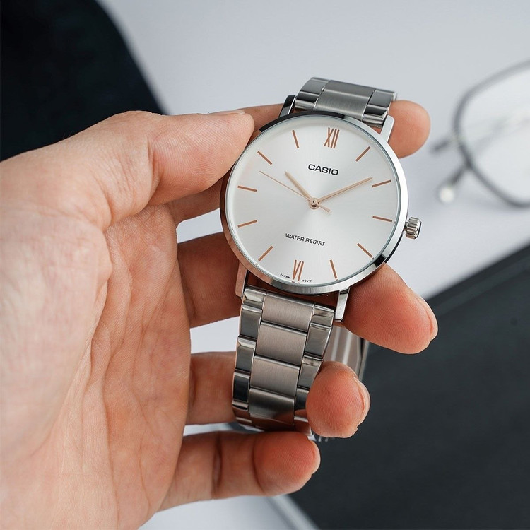 ساعت مچی کاسیو اورجینال casio Mtp-VT01D_7B