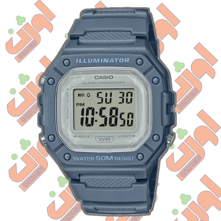 ساعت مچی کاسیو casio w-218hc-2avdf