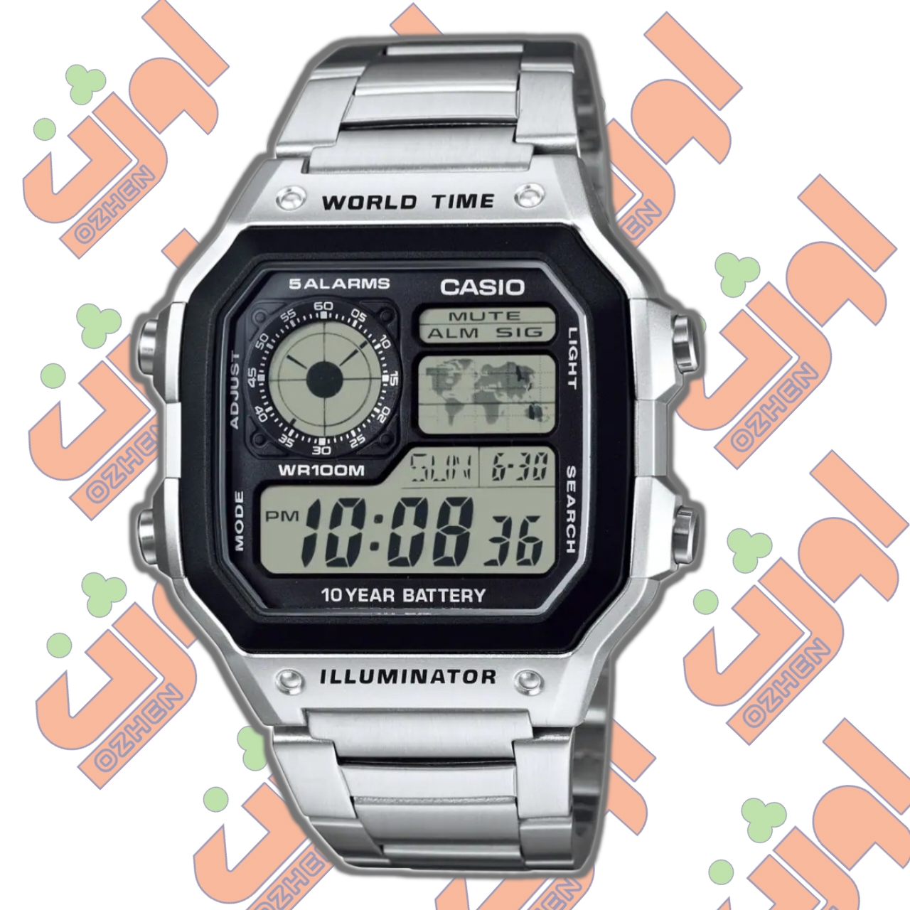 ساعت مچی دیجیتالی کاسیو casio ae-1200whd-1avef