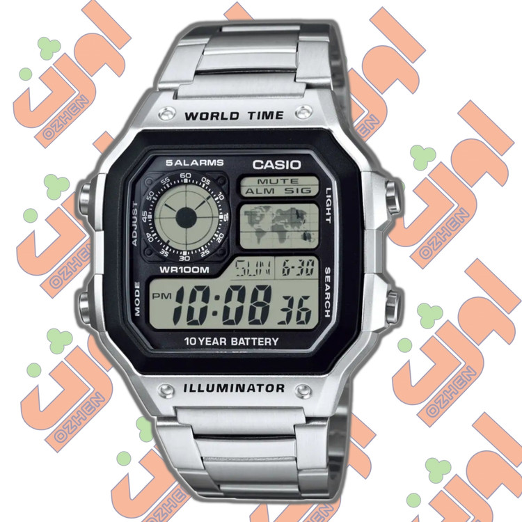 ساعت مچی دیجیتالی کاسیو casio ae-1200whd-1avef