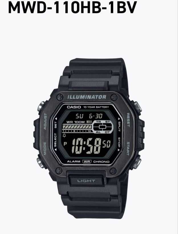 ساعت مردانه کاسیو مدل CASIO MWD_110HB_1B (گارانتی یکساله)