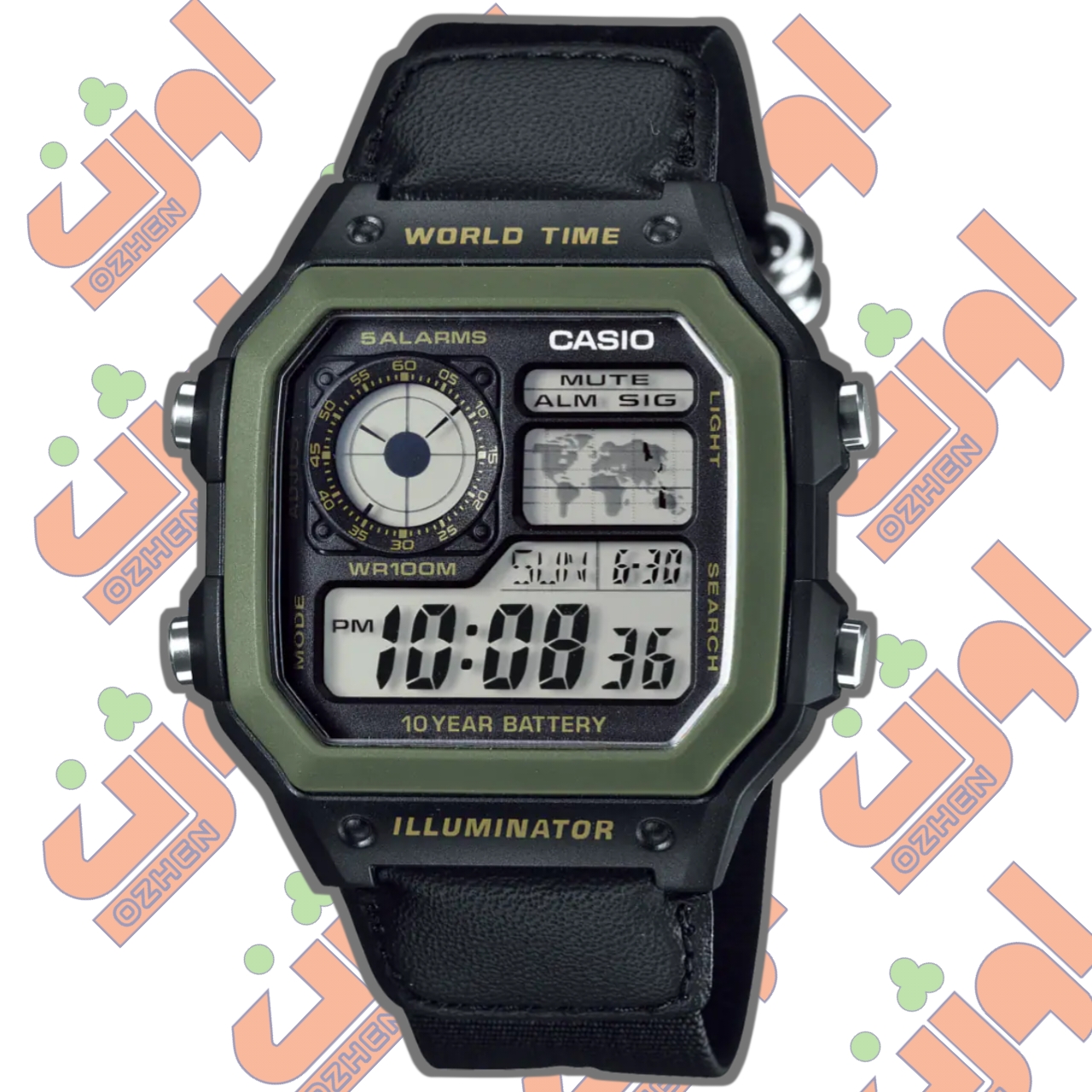 ساعت مچی کاسیو ساعت مردانه کاسیو CASIO AE_1200WHB_1B