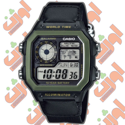 ساعت مچی کاسیو ساعت مردانه کاسیو CASIO AE_1200WHB_1B