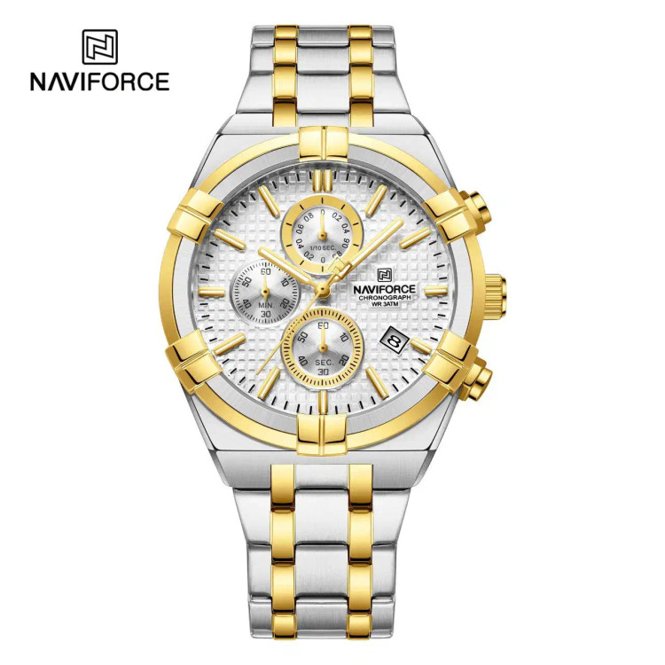 ساعت مچی عقربه ای نیوی فورس NAVIFORCE NF8042 (یکسال گارانتی کتبی)