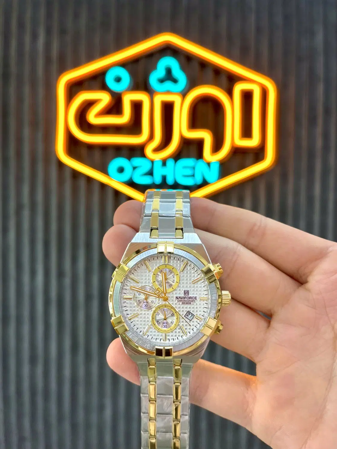 ساعت مچی عقربه ای نیوی فورس NAVIFORCE NF8042 (یکسال گارانتی کتبی)