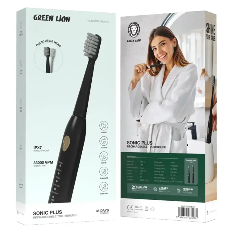 گجت مسواک برقی گرین لاین GREEN LION SONIC PLUS