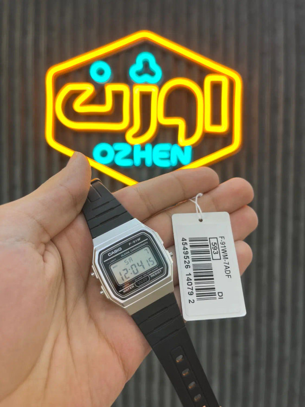 ساعت مچی دیجیتالی کاسیو اورجینال CASIO F-91WM-7A