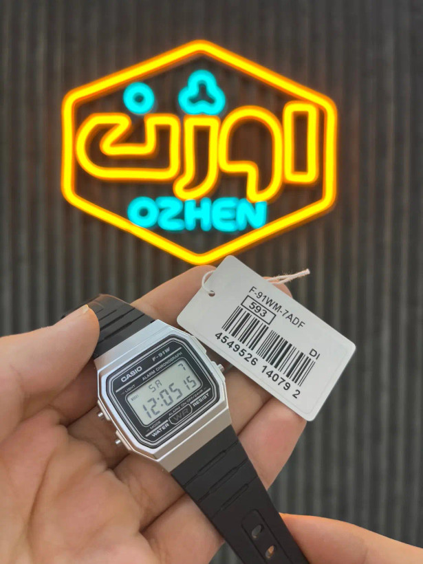 ساعت مچی دیجیتالی کاسیو اورجینال CASIO F-91WM-7A