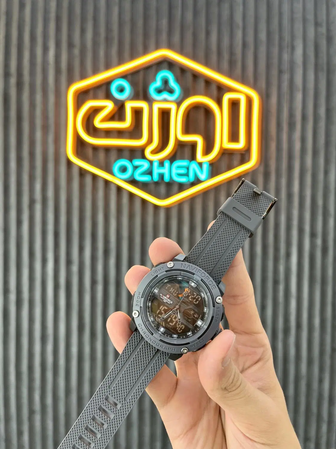 ساعت مچی دیجیتالی نیوی فورس NAVIFORCE NF7114 (یکسال گارانتی کتبی موتور)