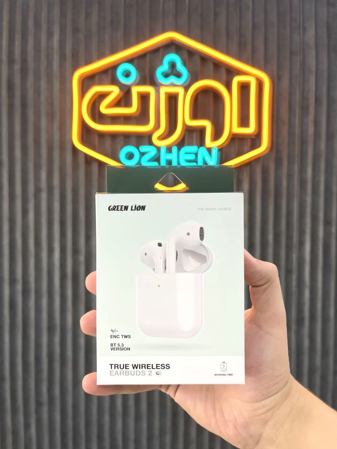 ایرپاد سری 2 گرین لاین EARBUDS 2 GREEN LION