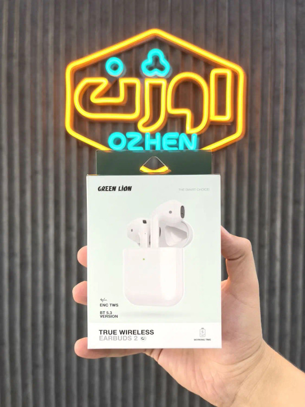 ایرپاد سری 2 گرین لاین EARBUDS 2 GREEN LION