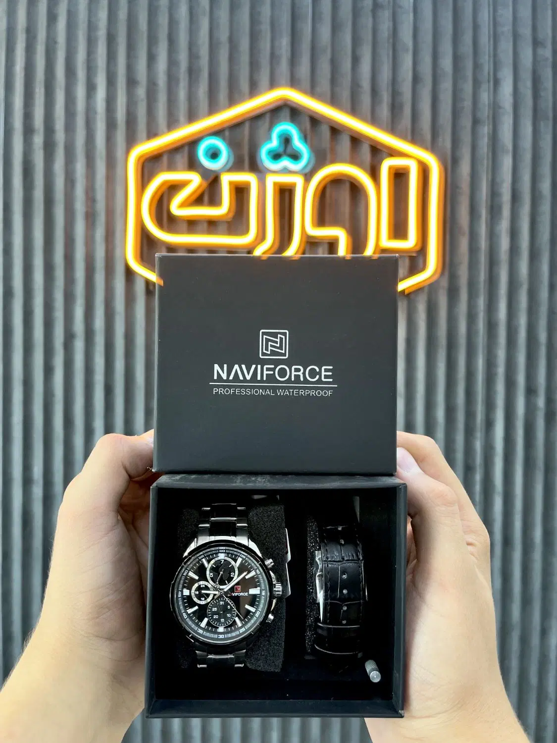 ساعت مچی نیوی فورس NAVIFORCE NF9089 + بند چرم