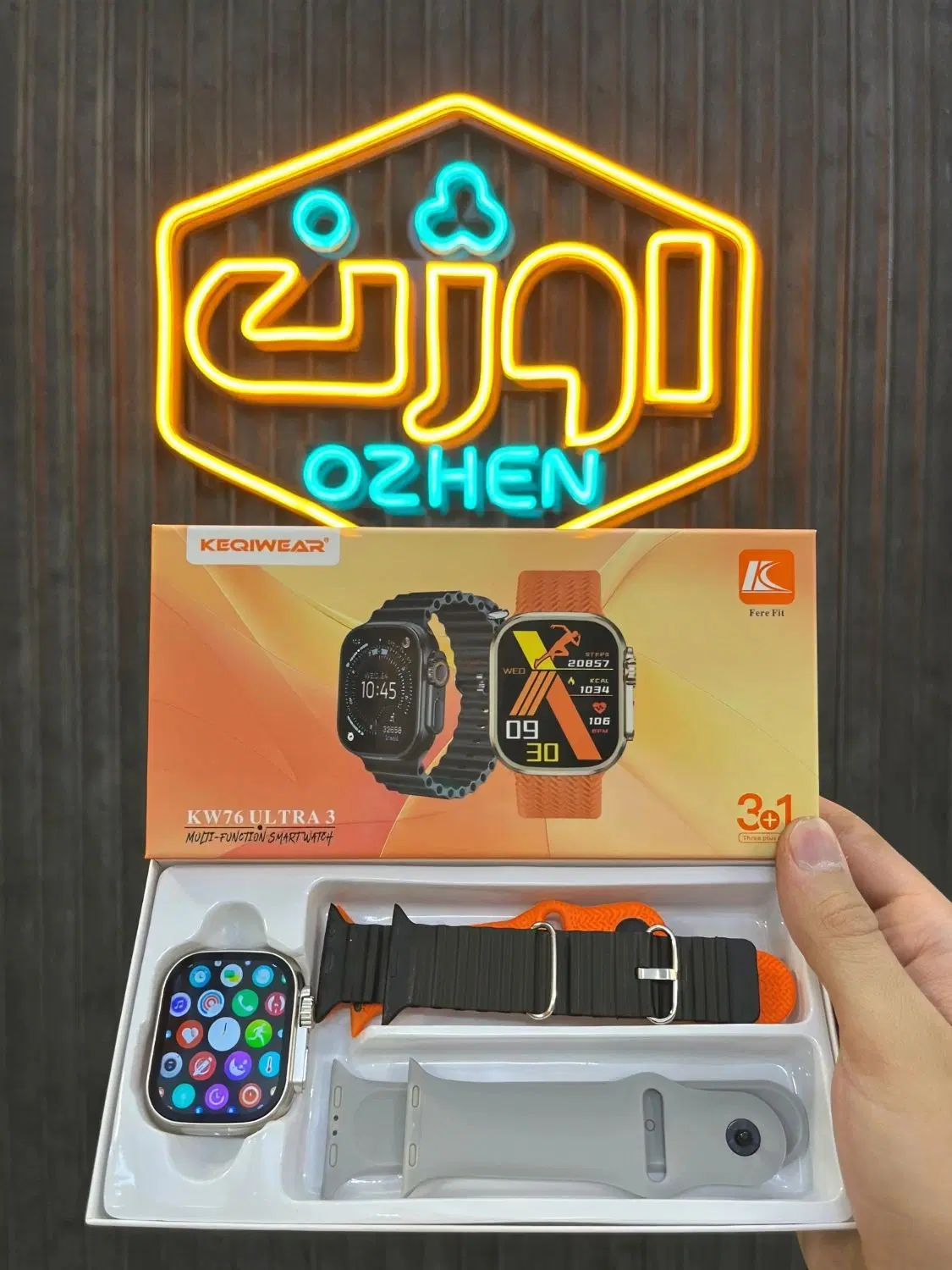 ساعت هوشمند KW76 ULTRA3 (سه بند)